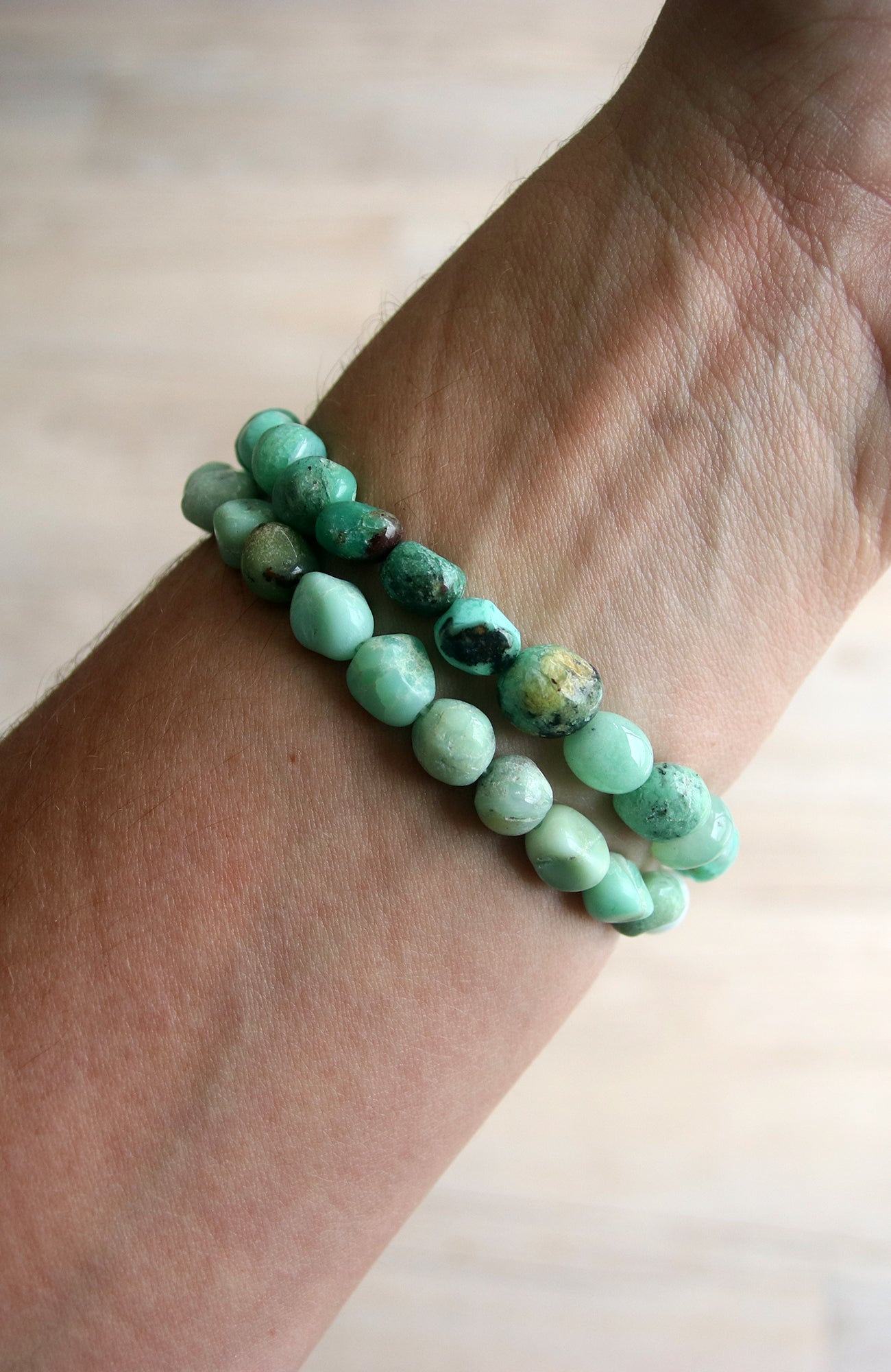 Chrysoprase Nugget Bracelet 006